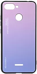 Чохол BeCover Gradient Glass Xiaomi Redmi 6 Pink-Purple (703580)
