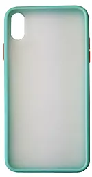 Чехол 1TOUCH Gingle Matte для Apple iPhone XS Max Sky Blue/Red