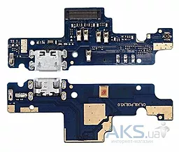 Нижняя плата Xiaomi Redmi Note 4X Snapdragon с разъемом зарядки и микрофоном (узкий) 3/32Gb Original