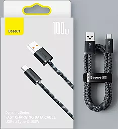 Кабель USB PD Baseus Dynamic Series Fast Charging 100W 2M USB Type-C Cable Slate Gray (CALD000716) - миниатюра 6