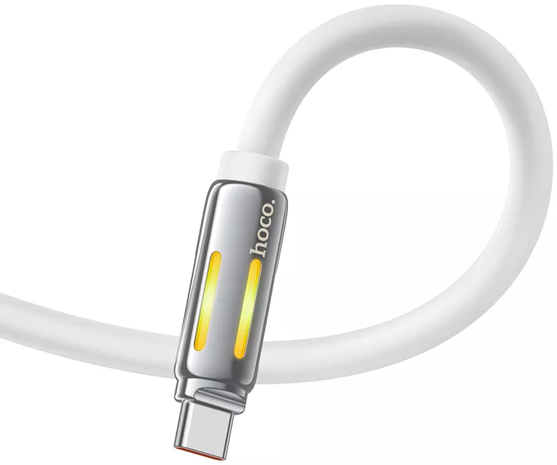 Кабель Hoco U136 USB-A - Type-C 60w 5a 1.2м cable White - фото 2