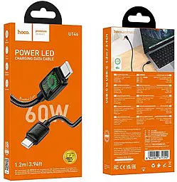 Кабель Hoco U146 USB Type-C - Type-C 60w 3a 1.2м cable black - мініатюра 5 Кабель Hoco U146 USB Type-C - Type-C 60w 3a 1.2м cable black - мініатюра 5