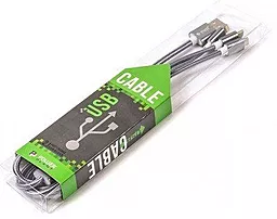 Універсальний кабель PowerPlant 3-in-1 USB-A to Type-C/Lightning/micro USB 12w 2.4a 1.2м сable Gray - мініатюра 3 Універсальний кабель PowerPlant 3-in-1 USB-A to Type-C/Lightning/micro USB 12w 2.4a 1.2м сable Gray - мініатюра 3