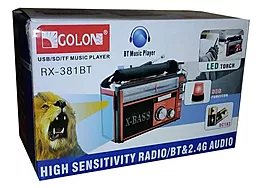 Радиоприемник Golon RX-381 Red (LA27531) - миниатюра 5
