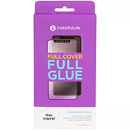 Защитное стекло MAKE Full Cover Full Glue Vivo Y15, Y17 Black (MGFVY15)