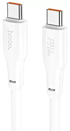 Кабель USB PD Hoco X93 Force 240W 3A USB Type-C - Type-C Cable White