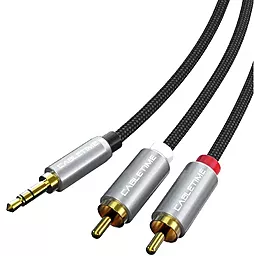 Аудио кабель Cabletime AUX mini Jack 3.5 mm - 2xRCA M/M Cable 1 м black (CF13H) - фото Аудио кабель Cabletime AUX mini Jack 3.5 mm - 2xRCA M/M Cable 1 м black (CF13H)