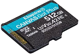 Карта памяти Kingston microSDXC 512GB Canvas Go! Class 10 UHS-I U3 V30 A2 + SD-адаптер (SDCG3/512GB) - миниатюра 3
