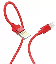 Кабель USB Hoco U55 Outstanding Lightning Cable Red - миниатюра 2