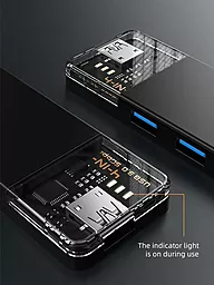 Мультипортовый USB-A хаб CABLETIME 4-in-1 black (CB02B) - миниатюра 3
