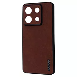 Чохол Wave Leather Case для Xiaomi Redmi Note 13 Pro 5G Dark Brown