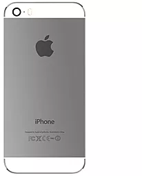 Задняя крышка корпуса Apple iPhone 5S  со стеклом камеры White