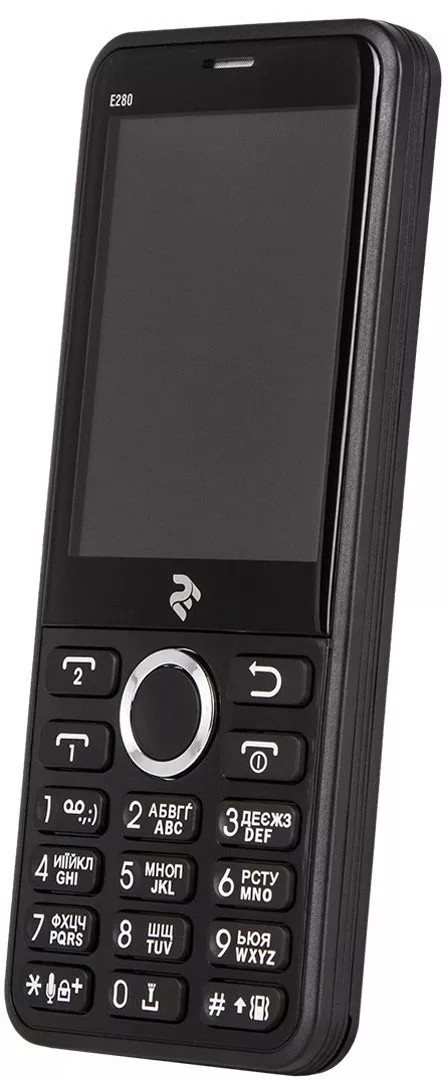 Мобильный телефон 2E E280 2018 Dual Sim Black - фото 2