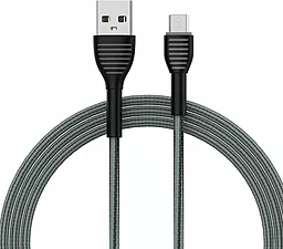 Кабель ColorWay USB-A - micro USB 15w 3a 1м cable Grey (CW-CBUM041-GR) - фото Кабель ColorWay USB-A - micro USB 15w 3a 1м cable Grey (CW-CBUM041-GR)