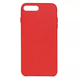 Чехол Apple Leather Case for iPhone 7 Plus, iPhone 8 Plus	 Red