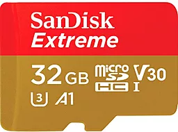 Карта пам'яті SanDisk microSDHC 32GB Extreme Class 10 UHS-I U3 V30 A1 (SDSQXAF-032G-GN6GN) - фото Карта пам'яті SanDisk microSDHC 32GB Extreme Class 10 UHS-I U3 V30 A1 (SDSQXAF-032G-GN6GN)