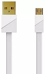 Кабель Remax RC-048m Gold Plating USB-A - micro USB 15w 3a 1м cable White - фото Кабель Remax RC-048m Gold Plating USB-A - micro USB 15w 3a 1м cable White