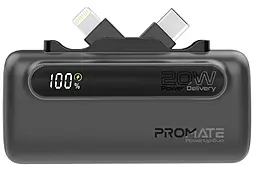 Повербанк Promate PowerUp-Duo 20W 5000mAh Black - фото Повербанк Promate PowerUp-Duo 20W 5000mAh Black