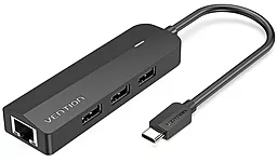 Мультипортовий Type-C хаб Vention 5-in-1 black (TGOBB) - фото Мультипортовий Type-C хаб Vention 5-in-1 black (TGOBB)