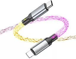 Кабель Hoco U112 LED Shine USB Type-C - Lightning 20w 3a 1м PD сable RGB - мініатюра 6 Кабель Hoco U112 LED Shine USB Type-C - Lightning 20w 3a 1м PD сable RGB - мініатюра 6