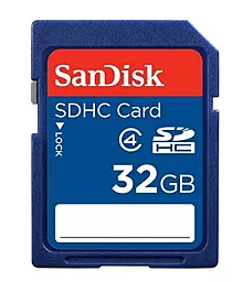 Карта памяти SanDisk SDHC 32GB Class 4 (SDSDB-032G-B35)