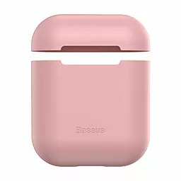 Силиконовый чехол Baseus для Apple AirPods 1/2 Pink - миниатюра 3