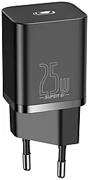 Сетевое зарядное устройство Baseus Super Si 25w PD USB-C home charger black (CCSP020101) - фото Сетевое зарядное устройство Baseus Super Si 25w PD USB-C home charger black (CCSP020101)