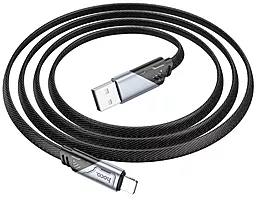 Кабель Hoco U119 USB-A - Lightning 12w 2.4a 1.2м cable Black - мініатюра 3 Кабель Hoco U119 USB-A - Lightning 12w 2.4a 1.2м cable Black - мініатюра 3