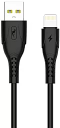 Кабель SkyDolphin S08L USB-A - Lightning 12w 2.4a 1м cable Black (USB-000561) - фото Кабель SkyDolphin S08L USB-A - Lightning 12w 2.4a 1м cable Black (USB-000561)