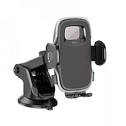 Держатель Hoco H15 Fair Push-Type (Center console) Black - фото Держатель Hoco H15 Fair Push-Type (Center console) Black