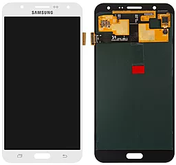 Дисплей Samsung Galaxy J7 J700 2015 з тачскріном, оригінал, White