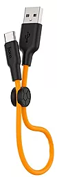 Кабель Hoco X21 Plus Silicone USB-A - Type-C 15w 3a 0.25м cable Orange - миниатюра 2 Кабель Hoco X21 Plus Silicone USB-A - Type-C 15w 3a 0.25м cable Orange - миниатюра 2