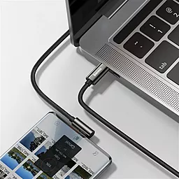 Кабель USB PD Baseus Legend Elbow 100w 5a USB Type-C - Type-C cable black (CATCS-01) - миниатюра 5
