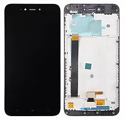 Дисплей Xiaomi Redmi Note 5A, Redmi Y1 Lite з тачскріном і рамкою, Black