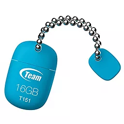 Флешка Team 16GB Team T151 Blue (TT15116GL01) - фото Флешка Team 16GB Team T151 Blue (TT15116GL01)