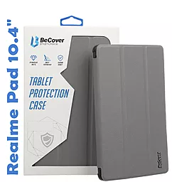 Чехол для планшета BeCover Smart Case для планшета Realme Pad 10.4 Gray (708267) - фото Чехол для планшета BeCover Smart Case для планшета Realme Pad 10.4 Gray (708267)