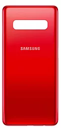 Задняя крышка корпуса Samsung Galaxy S10 Plus 2019 G975F Original Cardinal Red - фото Задняя крышка корпуса Samsung Galaxy S10 Plus 2019 G975F Original Cardinal Red