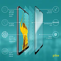 Защитное стекло Piko Full Glue Huawei Y6 2019 Black (1283126490910) - миниатюра 3
