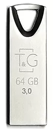 Флешка T&G 117 Metal Series 64GB USB 3.0 (TG117SL-64G3) Silver - фото Флешка T&G 117 Metal Series 64GB USB 3.0 (TG117SL-64G3) Silver