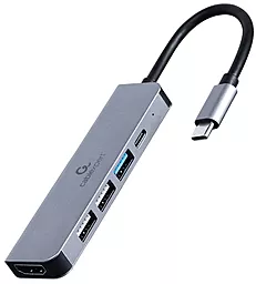 USB Type-C хаб Cablexpert 5-in-1 hub black (A-CM-COMBO5-03)