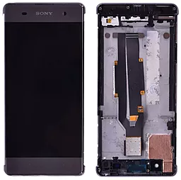 Дисплей Sony Xperia XA (F3111, F3112, F3113, F3115, F3116) с тачскрином и рамкой, Black