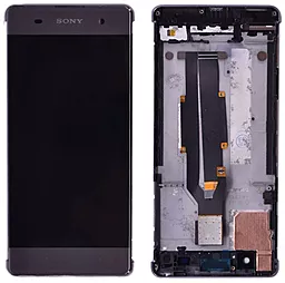 Дисплей Sony Xperia XA (F3111, F3112, F3113, F3115, F3116) с тачскрином и рамкой, Black - фото Дисплей Sony Xperia XA (F3111, F3112, F3113, F3115, F3116) с тачскрином и рамкой, Black