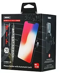 Держатель Remax Car Holder Black (RM-C32) - миниатюра 2 Держатель Remax Car Holder Black (RM-C32) - миниатюра 2