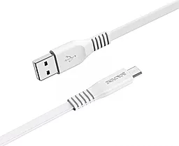 Кабель Borofone BX23 USB-A - micro USB 12w 2.4a 1м cable White - мініатюра 2 Кабель Borofone BX23 USB-A - micro USB 12w 2.4a 1м cable White - мініатюра 2