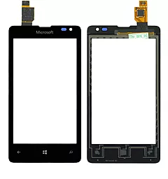 Сенсор (тачскрин) Microsoft Lumia 435, Lumia 532 RM-1069 Black - фото Сенсор (тачскрин) Microsoft Lumia 435, Lumia 532 RM-1069 Black