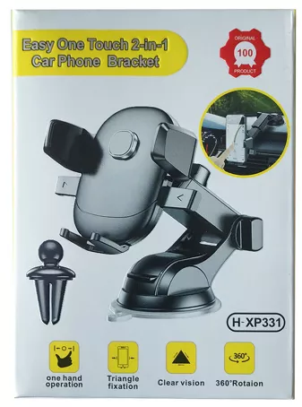 Тримач EasyLife XP-331 2in1 Car Holder Black - фото 3