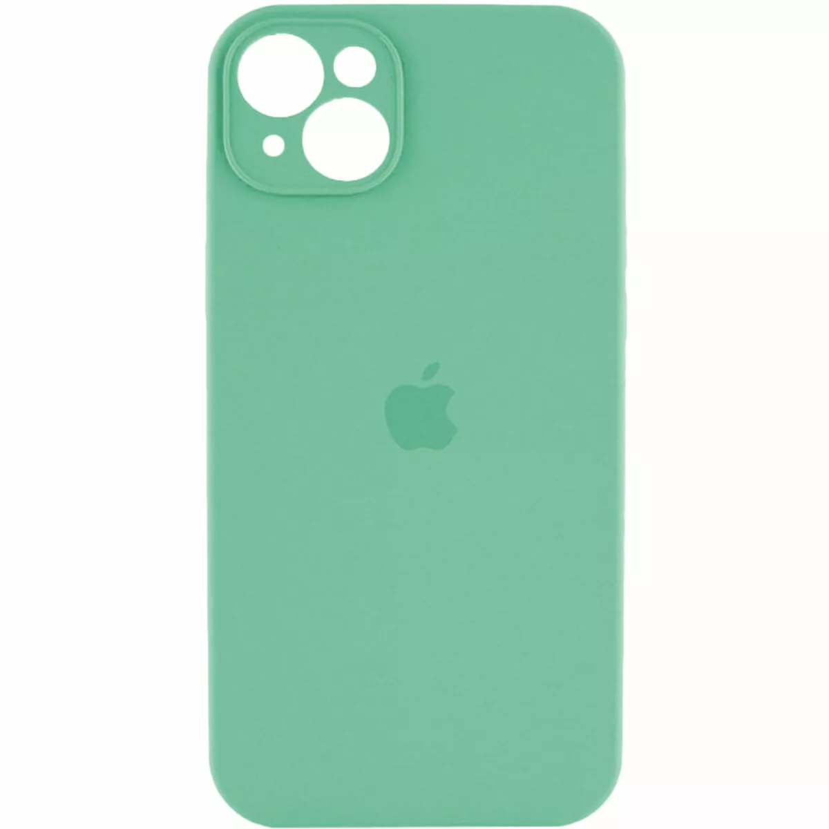 Чехол Silicone Case Full Camera для Apple iPhone 14 Spearmint - фото 1