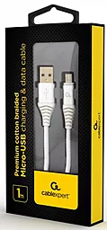 Кабель Cablexpert Premium USB-A - micro USB 10.5w 1м cable White (CC-USB2B-AMmBM-1M-BW2) - мініатюра 2 Кабель Cablexpert Premium USB-A - micro USB 10.5w 1м cable White (CC-USB2B-AMmBM-1M-BW2) - мініатюра 2