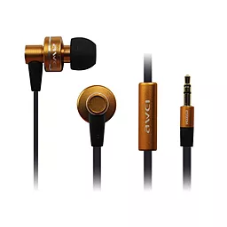 Наушники Awei ES-900M Gold - фото Наушники Awei ES-900M Gold