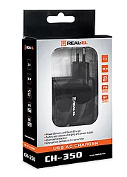 Сетевое зарядное устройство REAL-EL CH-350 36W 3A USB-A-C Black - миниатюра 5